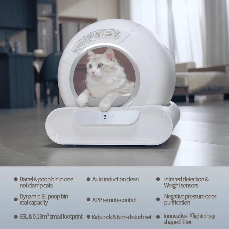 Automatic Self-Cleaning Cat Litter Box