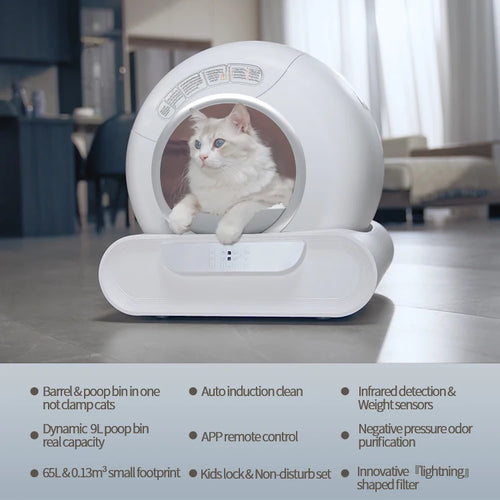 Automatic Self-Cleaning Cat Litter Box