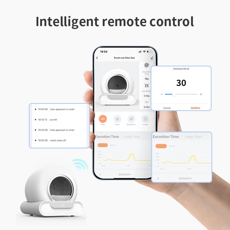 Automatic Self-Cleaning Cat Litter Box