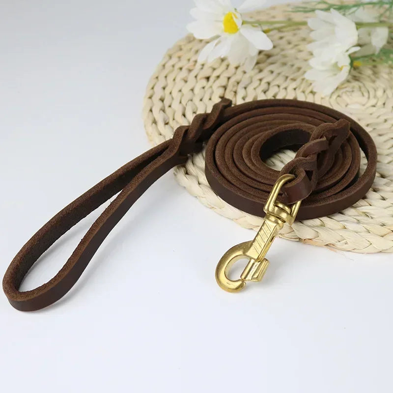 Premium Leather Durable Pet Leash