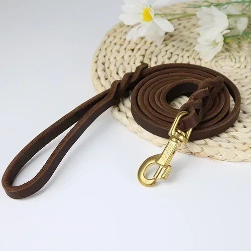 Premium Leather Durable Pet Leash
