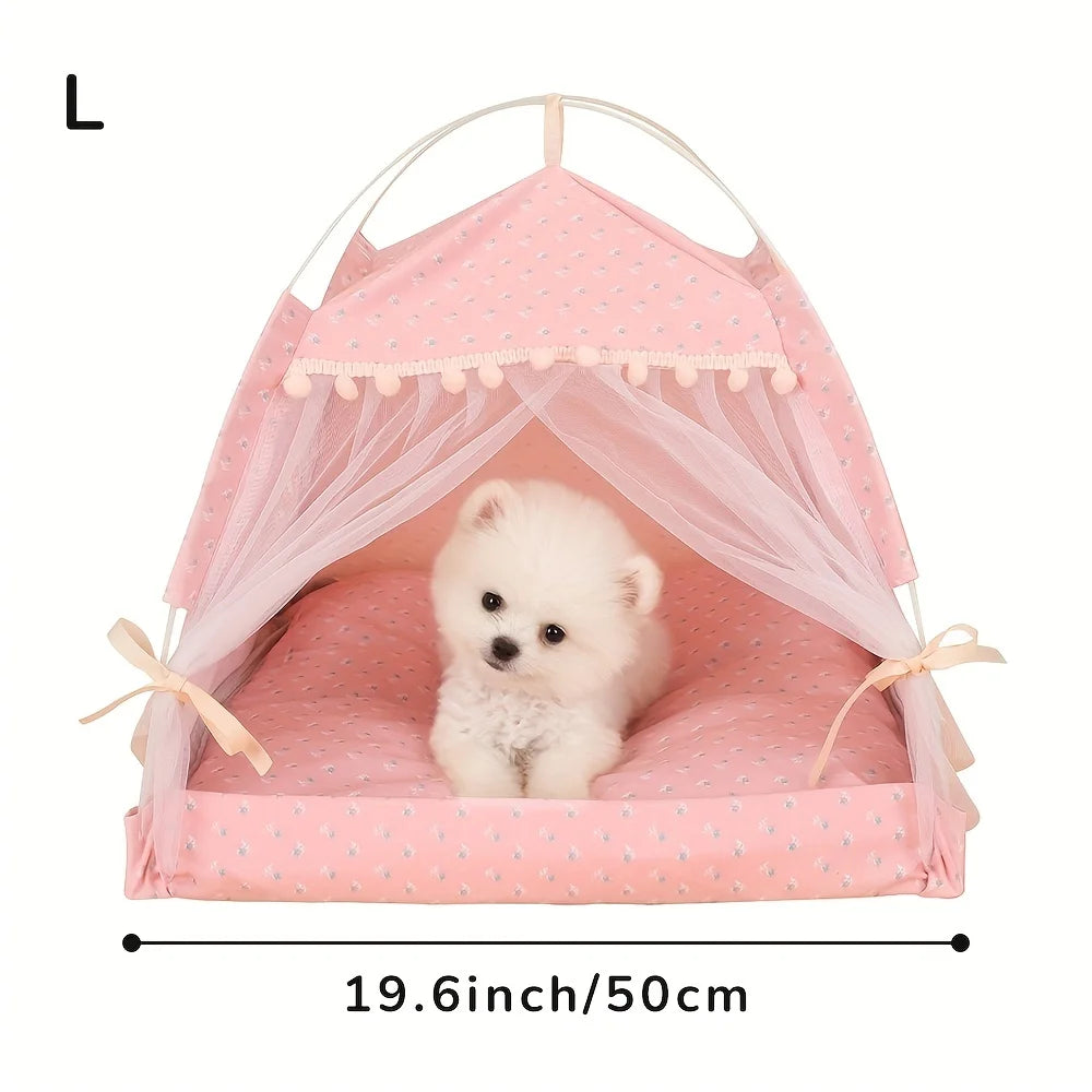 Semi-Enclosed Pet Tent