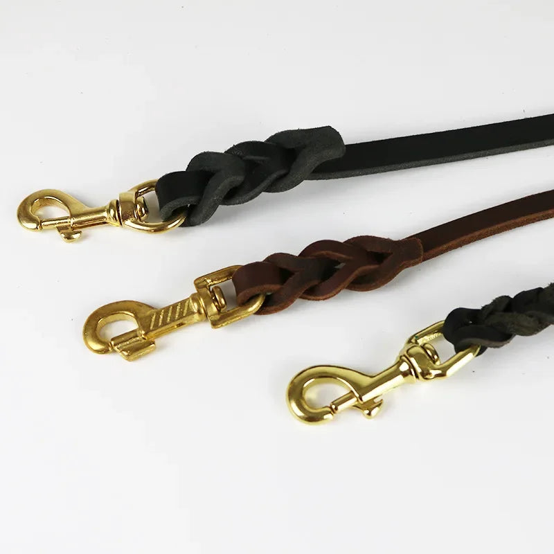 Premium Leather Durable Pet Leash
