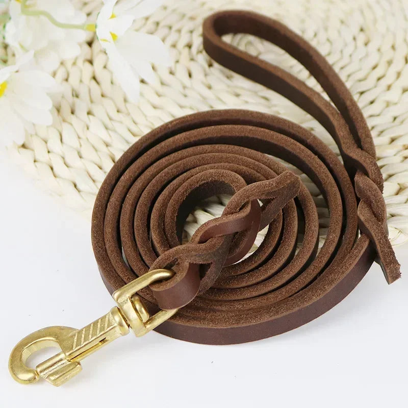 Premium Leather Durable Pet Leash